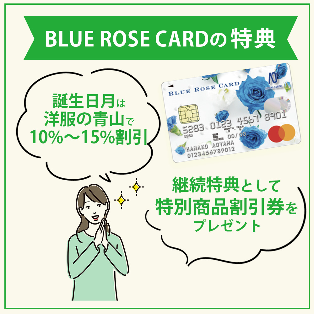 BLUE ROSE CARDの特典