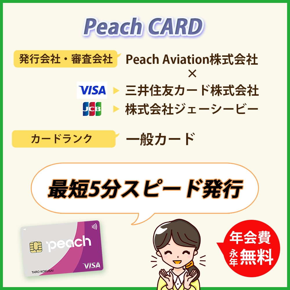 Peach CARDの審査難易度や審査時間