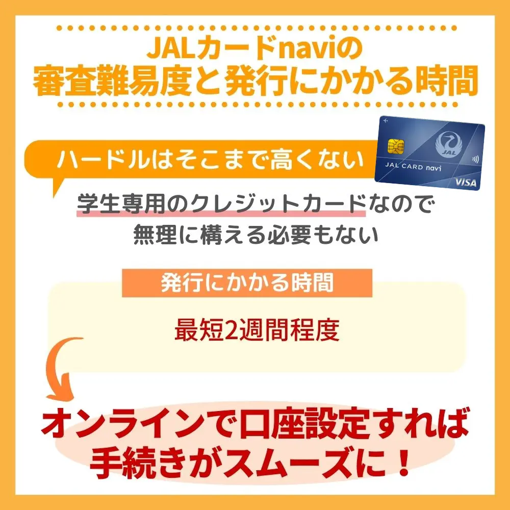 JALカードnaviの審査難易度と発行までにかかる時間